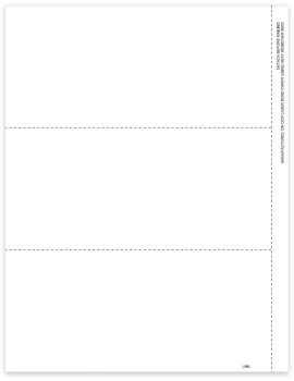 1099 Blank Perforated 3up Paper, Blank Backer for Any 1099 Forms - ZBPforms.com