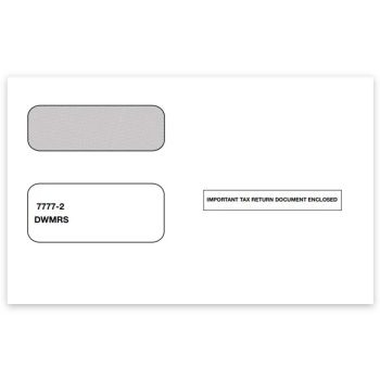 1099 Envelopes for 2up 1099 Forms, Adhesive Self Seal Flap - ZBPforms.com