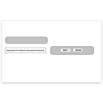 W2 Envelopes, for 4up V1 W2 Forms, Self-Adhesive Seal, Double Window, Security Tint, "Important Tax Return Documents Enclosed" Envelopes - ZBPforms.com
