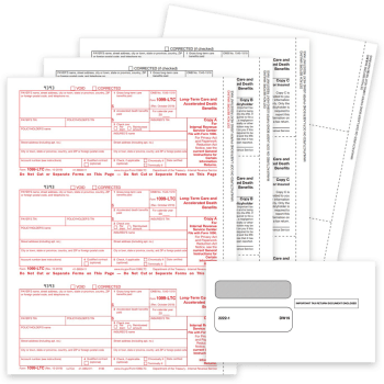 1099LTC Tax Forms for Long-Term Care or Accelerated Death Benefits. Official Forms, Blank Perforated Paper and Envelopes for 1099-LTC Forms - ZBPforms.com
