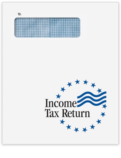Tax Return Envelopes with 1040 Window for mailing client tax returns - ZBPForms.com