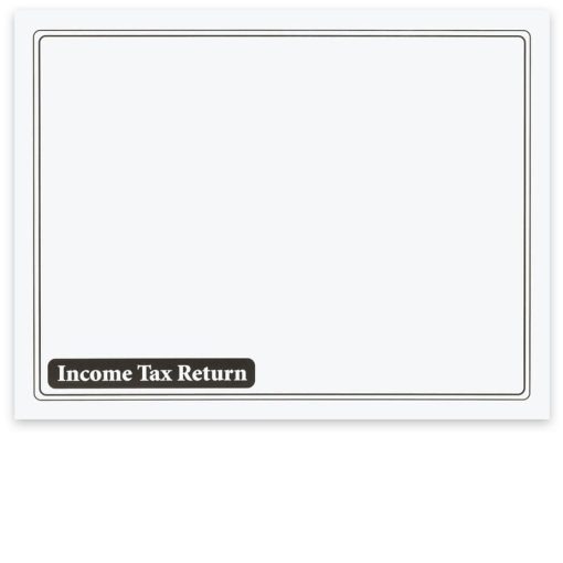 Large Client Income Tax Return Envelopes without Windows. 13x10. Black - ZBPforms.com