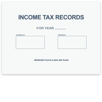 Large Client Income Tax Records Envelope, 12" x 9" - ZBPforms.com