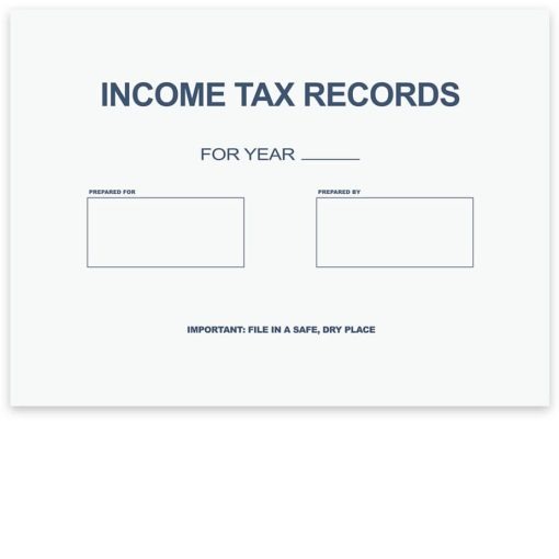 Large Client Income Tax Records Envelope, 12" x 9" - ZBPforms.com