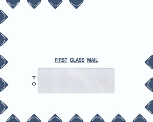 Single Window Landscape First Class Envelope for easy mailing of tax returns or important documents PEM39 - ZBP Forms