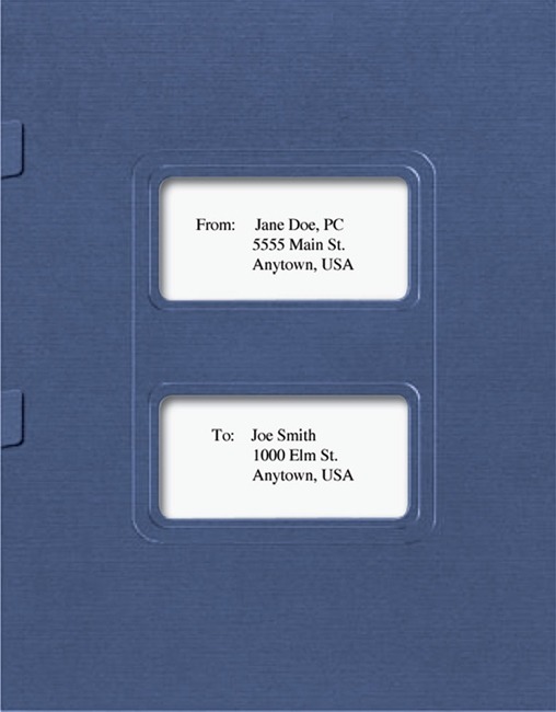 Lacerte Tax Folders with Windows and Side Staple Tabs - ZBP Forms