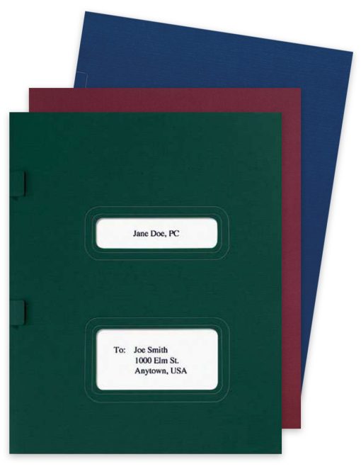 Window Tax Folders with Pocket and Side Tabs. Compatible with Drake, TaxWorks and TaxWise Software Coversheets - ZBPforms.com