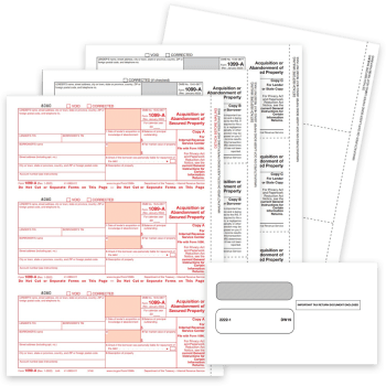 1099A Tax Forms for Acquisition or Abandonment of Secured Property. Official 1099-A Tax Forms, Envelopes, Blank Perforated Paper - ZBPforms.com