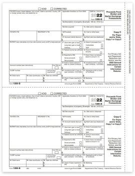 Form 1099B for Broker and Barter Exchange Transactions. Official Payer State Copy C 1099-B Forms - ZBPforms.com