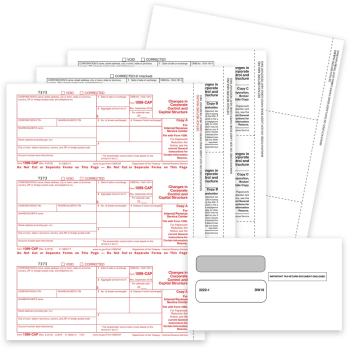 1099CAP Forms for Changes in Corporate Control or Capital Structure. Official Forms, Blank Perforated Paper and Envelopes for 1099-CAP Forms - ZBPforms.com