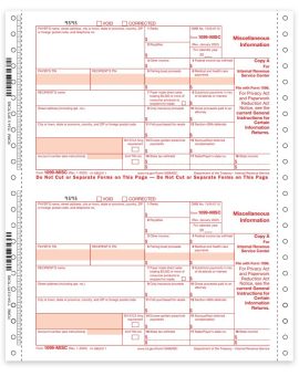 Carbonless 1099MISC Continuous Multi-Part Tax Forms - ZBPforms.com