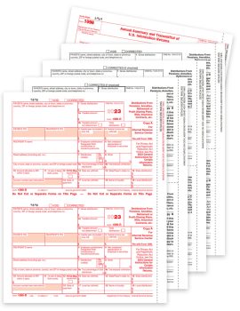 1099R Tax Form Sets for 2023 Reporting of 401K Distributions and More. Payer & Recipient Copies. Official IRS 1099-R Forms - ZBPforms.com