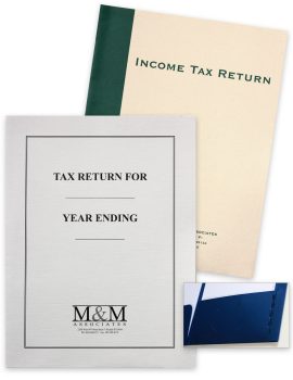 Custom Tax Folders with Ink Imprinting and Expanding Pockets - ZBPforms.com
