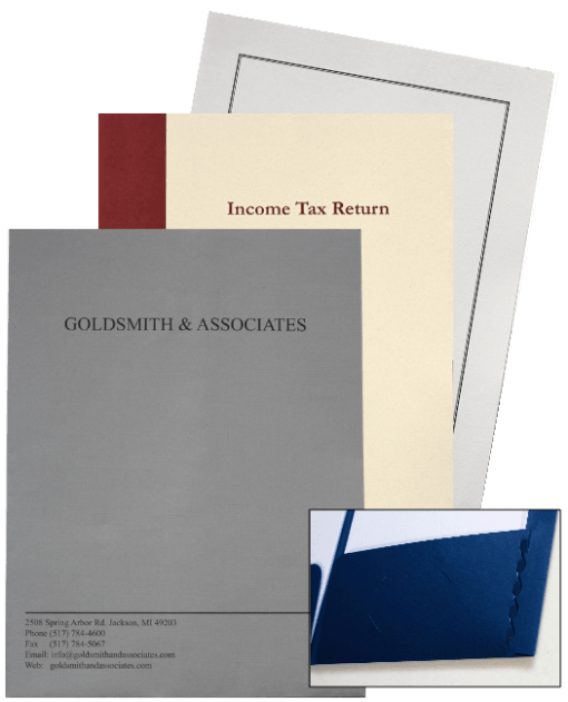 Customized Expanding Tax Return Folders with Logos and More in Many Styles - ZBP Forms
