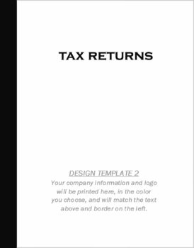Custom Tax Folder Design Template 2 - ZBPForms.com