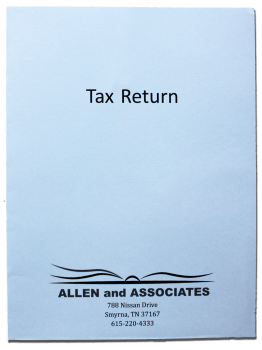 Custom Tax Folders, Light Grey Paper with Black Ink - ZBPforms.com