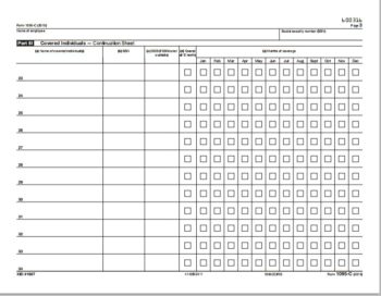 IRS Official 1095C Continuation Form for ACA Reporting - ZBPForms.com