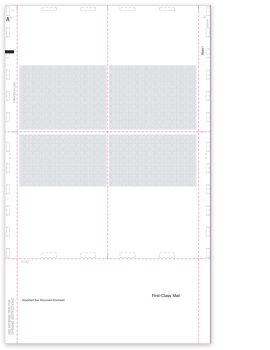 1099R Pressure Seal Paper, 4up 14-inch EZ-Fold - ZBPforms.com