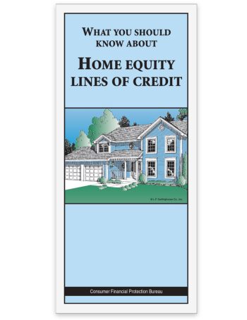 HELOC Booklet, Home Equity Line of Credit Brochure for Consumers - ZBPforms.com