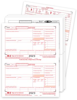 Official W2 Tax Form Sets for 2023, Preprinted Employee and Employer W-2 Form Copies, Efile Requirement Changes and Solutions - ZBpforms.com