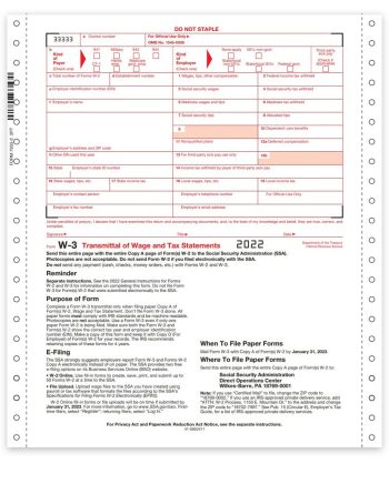 Carbonless W3 Transmittal Forms, 2-part for Dot Matrix Printers or Typewriters - ZBPforms.com