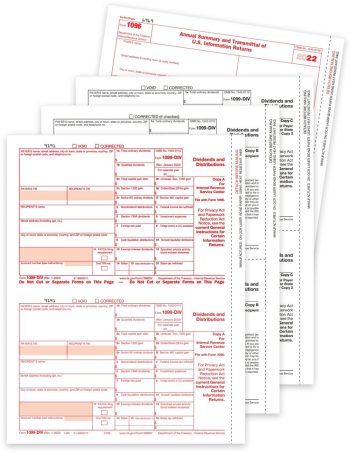 1099DIV Tax Form Sets for 2022. Official IRS 1099-DIV Forms - ZBPforms.com