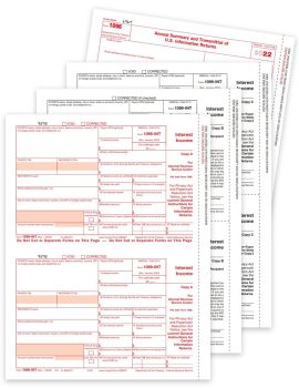 1099INT Tax Forms Set for 2022. Recipient & Payer Copies. Interest Income Reporting. Official 1099-INT forms - ZBPforms.com