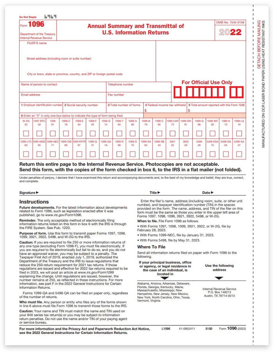 1099-MISC and 1099-R forms Complete for W-2 Tax 2-Up Blank Laser Form Pack of 100 ~2018~ 