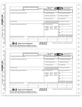 W2 Carbonless Forms for Employees, Continuous Pin-Fed Format - ZBPforms.com