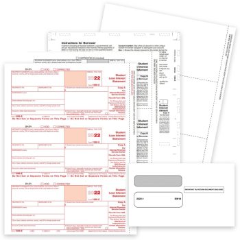 1098E Forms for 2022 Student Loan Interest Statement, Official 1098E Forms and Envelopes - ZBPforms.com