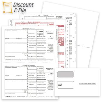 1099DIV Tax Forms and Envelopes, Blank Perforated 1099INT Paper, Pressure Seal Forms - ZBPforms.com