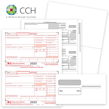 CCH Software Compatible 1099 & W2 Tax Forms and Envelopes for 2022 - ZBPforms.com