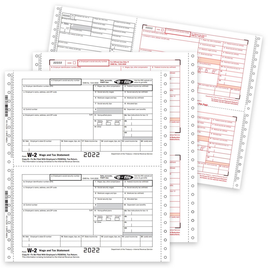 W2C Forms, Envelopes and Online Efile to correct W2 forms - ZBPforms.com