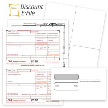 Official W2 Tax Forms and Envelopes for 2022, Employee and Employer W-2 Forms - ZBPforms.com
