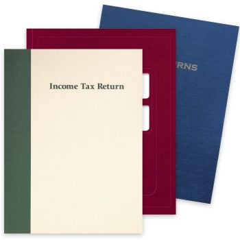 Client Income Tax Return Presentation Folders and Covers, Window Folders for Tax Professionals, CPAs, Accountants - ZBPforms.com