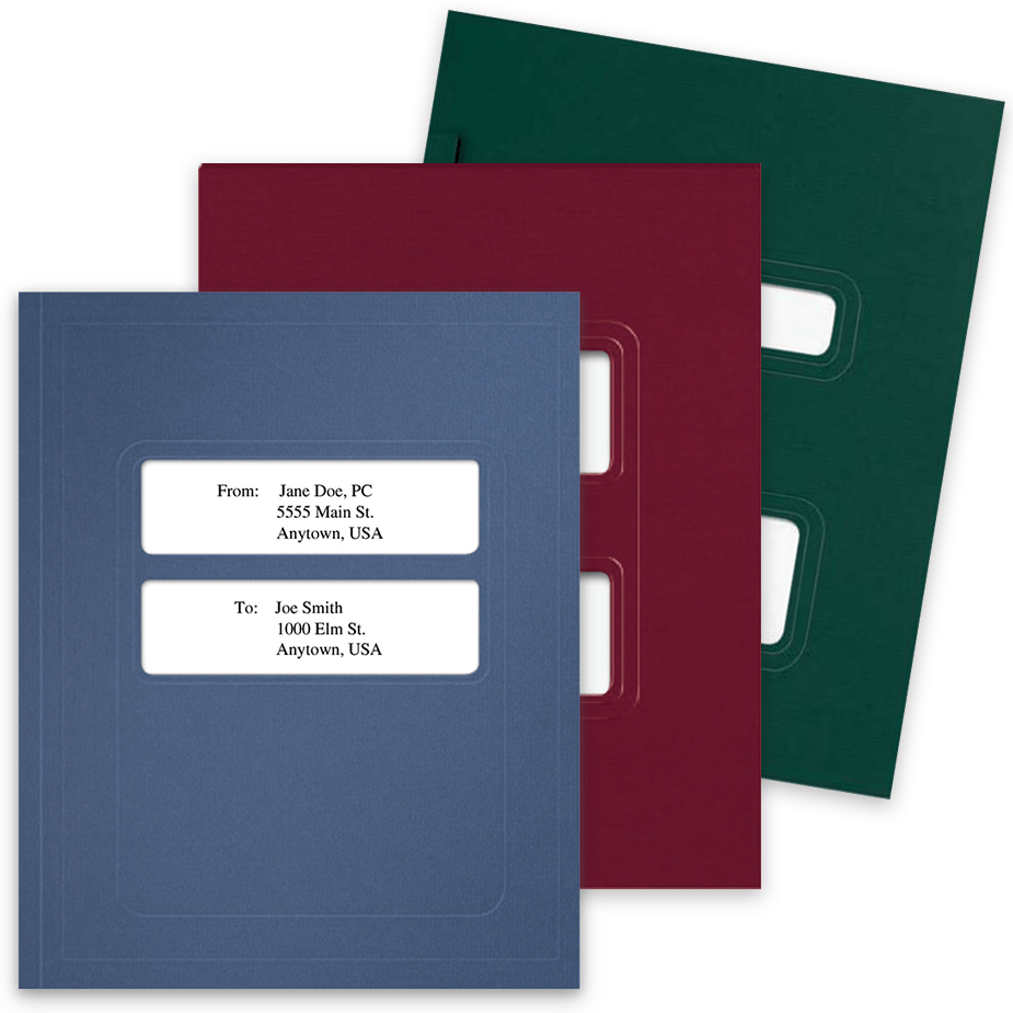 Window Folders Compatible with Tax Software Coversheets - ZBPforms.com
