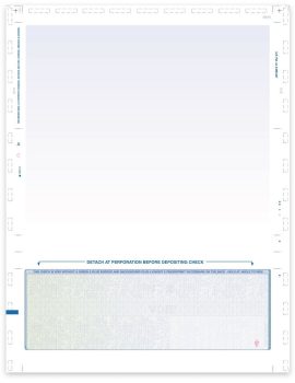 Prismatic Green-Blue C-Fold Pressure Seal Checks 11-inch Letter Size - ZBPforms.com
