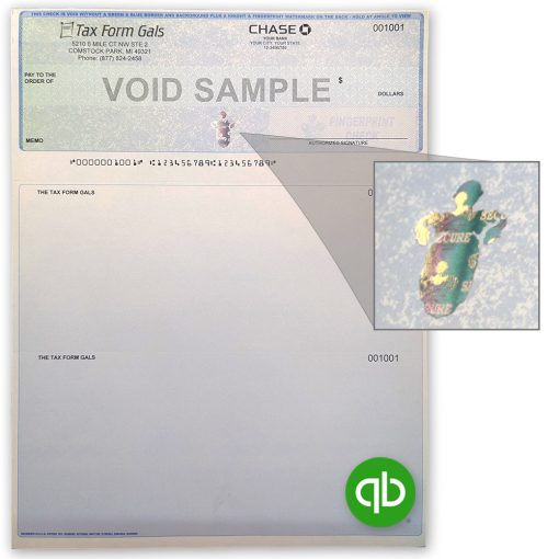 QuickBooks Compatible Premium Checks with Hologram Icon for High-Security at Discount Prices, No Coupon Code Needed - ZBPforms.com